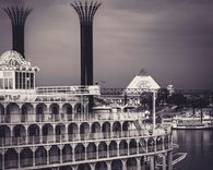 That American Queen Of The Mississippi River : A Walking Pants Print 1 small