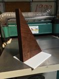 Walnut And Steel Bookends 2 small