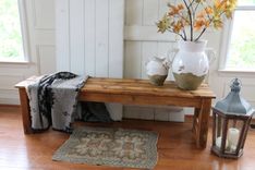 Reclaimed 80+ Year Old Barnwood Bench - Solid Wood, Handmade 1 small