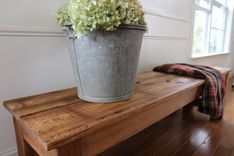 Reclaimed 80+ Year Old Barnwood Bench - Solid Wood, Handmade 4 small