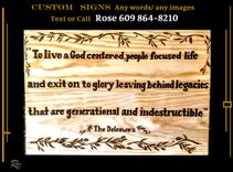 Custom, Personalized, Signs, Wood, Wood Burned, 2 small