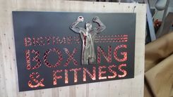 3 Dimensional Lighted Metal Signs 3 small