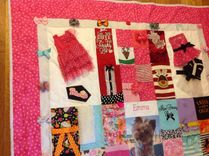 Custom Embroidered Pet Photo Clothing Dog Memory Quilt 3 small
