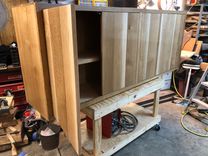 Quartered Oak Buffet With 4 Doors 5 small