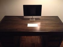 Solid Wood Handcrafted Executive Big Boss Desk W/ 4 Drawers 6 small