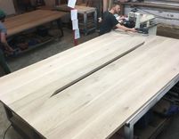 Solid Fumed Oak Conference Table 2 small