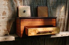Jewlery Box Made Of: Pommele Sapele, Sapele, Laurel Ash Burl, Wenge, And Cherry 2 small