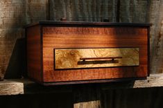 Jewlery Box Made Of: Pommele Sapele, Sapele, Laurel Ash Burl, Wenge, And Cherry 4 small