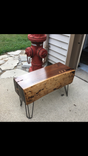 Sold.... Black Walnut Rough Sawn Slab Coffee/End Table 3 small