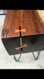 Sold.... Black Walnut Rough Sawn Slab Coffee/End Table 4 small