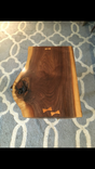 Sold... Solid Black Walnut End Table. Beautiful Knot And Cherry Bowtie Joints With Oil Finish. 1 small