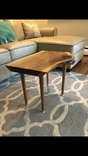 Sold... Solid Black Walnut End Table. Beautiful Knot And Cherry Bowtie Joints With Oil Finish. 5 small