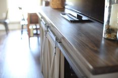 Sliding Barn Door Entertainment Center 2 small