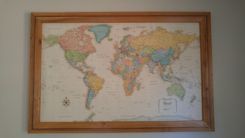 Corkboard World Map 1 small