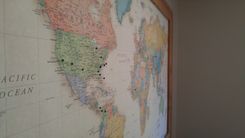 Corkboard World Map 4 small