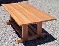 Mission Style Solid Oak Coffee Table 1 small