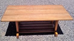 Mission Style Solid Oak Coffee Table 2 small