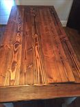 Farmhouse Style Dining Tables With Turned Hardwood Legs 3 small