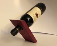 Exotic Purpleheart - Wine Holder Gravity Illusion 2 small