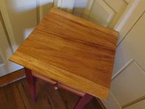 Mahogany And Milk Paint Shaker Style Night Stand 4 small