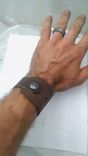 Leather Cuff With Custom Snap 1 small