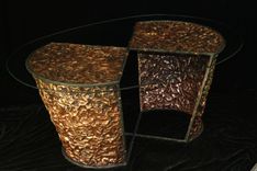 Custom Hand Hammered Copper Table 1 small