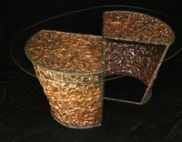 Custom Hand Hammered Copper Table 2 small