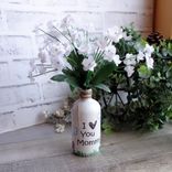 Folk Art Vase I Love Mommy Gift For Mommy Pot Dandelion Vase Wildflower Vase 4 small