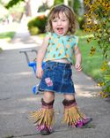 Infant (Size 0-5 Only) Customized Gypsy Boots 4 small
