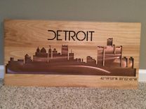 Birchwood Laser Cut Skyline With Metal/Wood Inlay 1 small