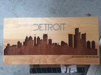 Birchwood Laser Cut Skyline With Metal/Wood Inlay 2 small