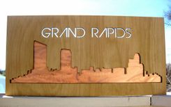 Birchwood Laser Cut Skyline With Metal/Wood Inlay 3 small