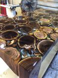 Clear Epoxy Albizia & Tamarind Rounds Coffee Table 6 small