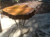 Breakfast Table In Spalted Florida Mahogany 1 small