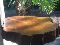Breakfast Table In Spalted Florida Mahogany 2 small