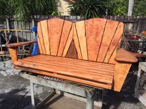 Solid Florida Mahogany Porch Swing 3 small