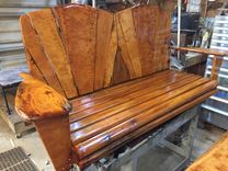 Solid Florida Mahogany Porch Swing 1 small