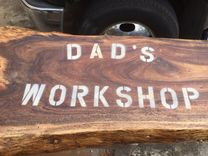 Exotic "Wood Slab" Signs 3 small