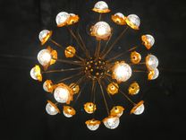 Glass And Gold Led Chandelier 2 small