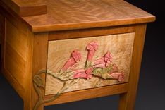 Dressing Table With Hummingbird And Flowers 2 small