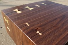Mid Century Modern Walnut Bedside Nightstand 3 small