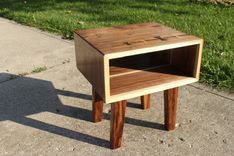 Mid Century Modern Walnut Bedside Nightstand 5 small