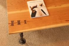 Rustic Industrial Pipe Coffee Table 3 small