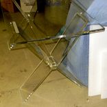 Desk - X Base Frame With Slab Top Or Drawered Top- Hand Crafted Made To Order, Custom Sized 3 small