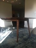 Solid Walnut Mid Century Dining Table 2 small