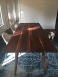 Solid Walnut Mid Century Dining Table 3 small