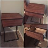 Walnut Nightstands With Metal Base 1 small