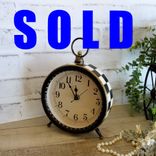 Courtly Clock Hand Painted Checks Decor Checkered Clock 1 small