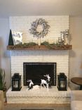 Reclaimed Barn Wood Fireplace Mantle 1 small
