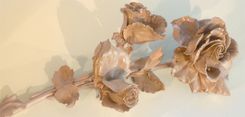 Engagement Ring / Anniversary Ring Carved Rose Bouquet 3 small